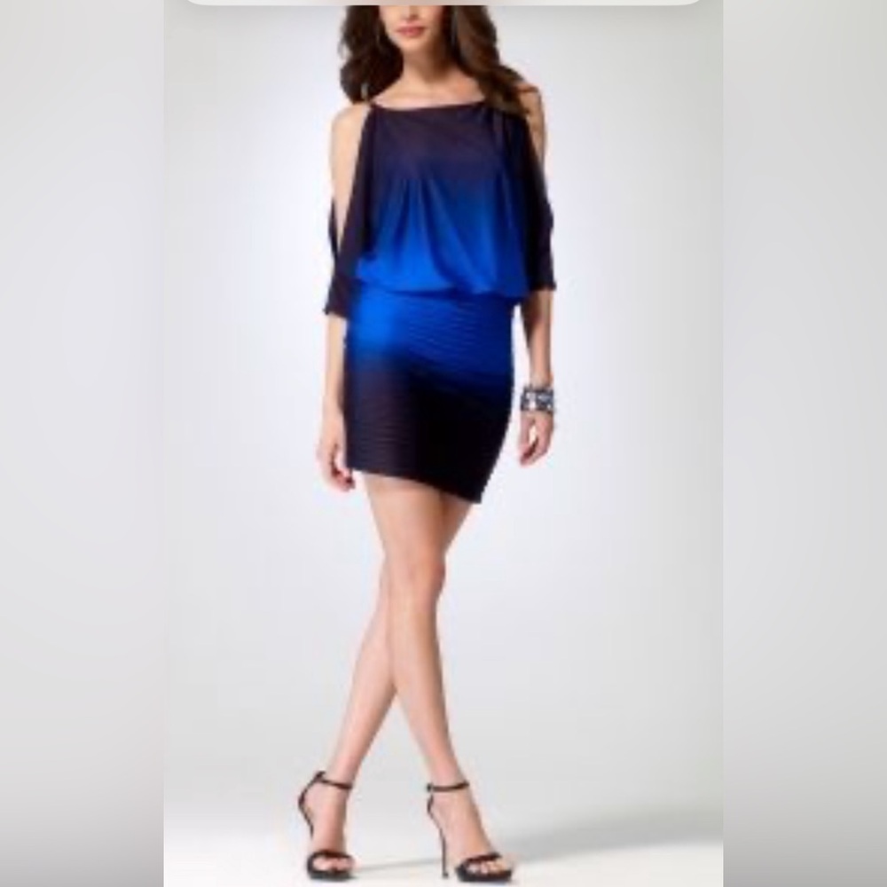XCAPE Elegant Blue Ombre Dress 6